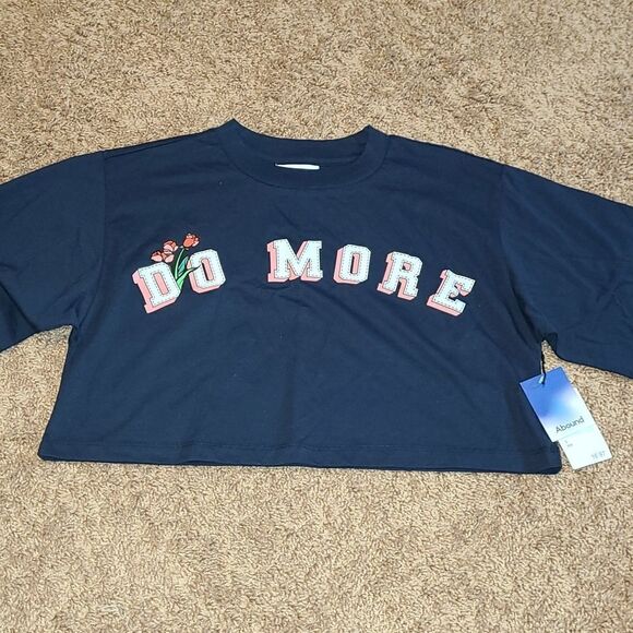 Abound "Do More" crop top t-shirt - Picture 1 of 2